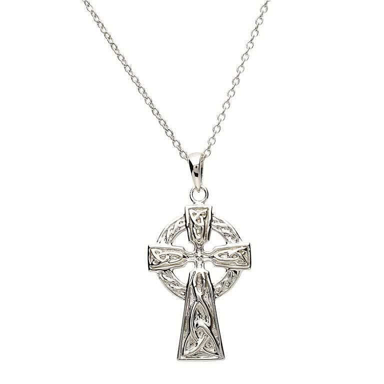Sterling Silver Large Celtic Cross Pendant