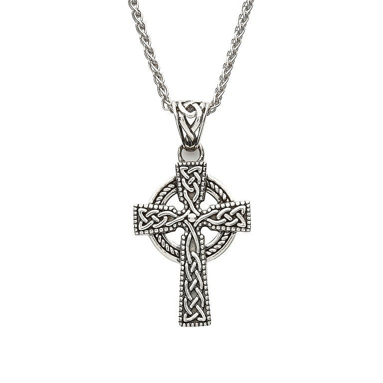 Sterling Silver Unisex Celtic Cross Pendant