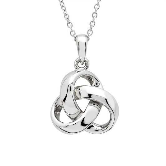 Rounded Sterling Silver Trinity Knot Pendant