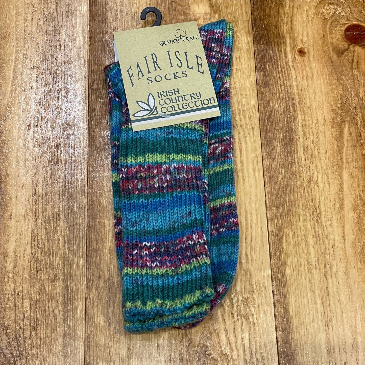 Large Fair Isle Socks
