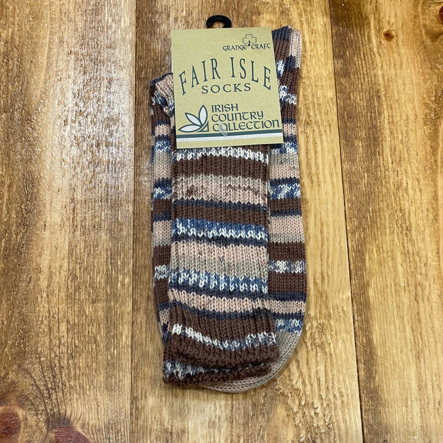 Large Fair Isle Socks