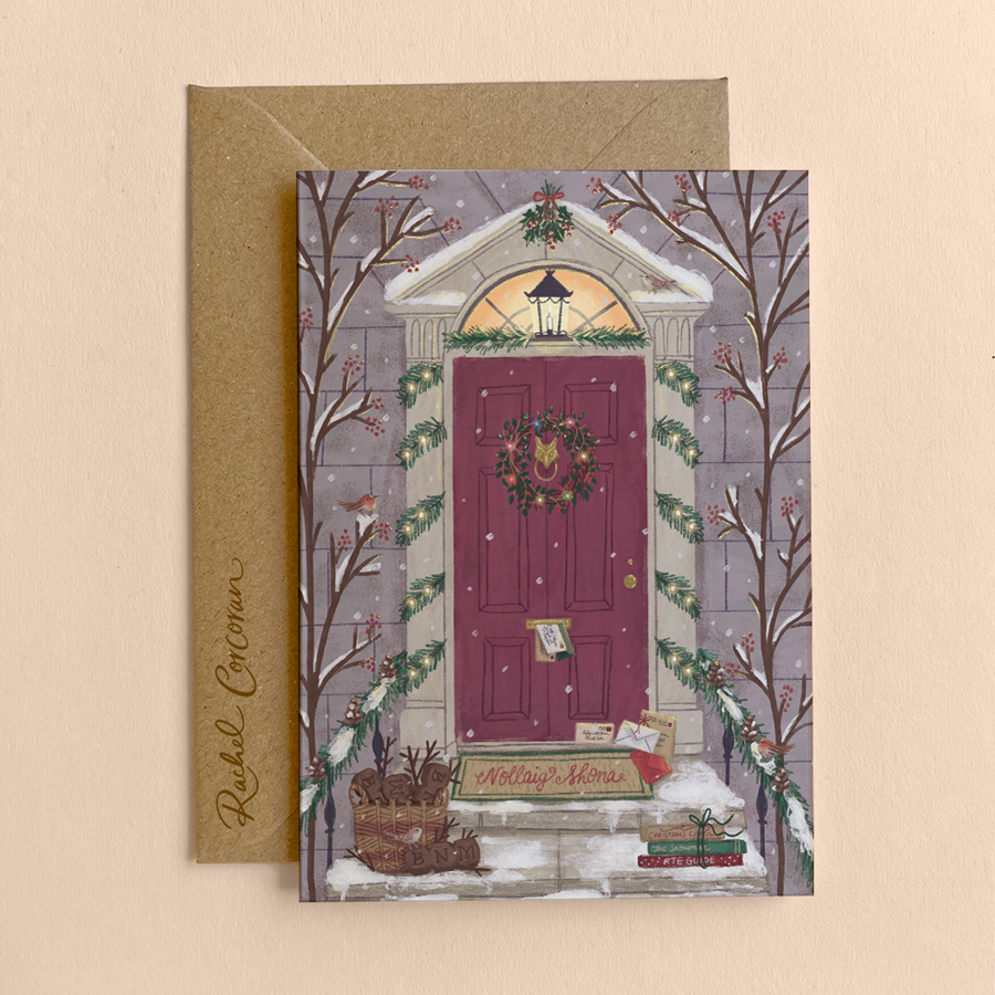 Nollaig Shona Dublin Door Christmas Card