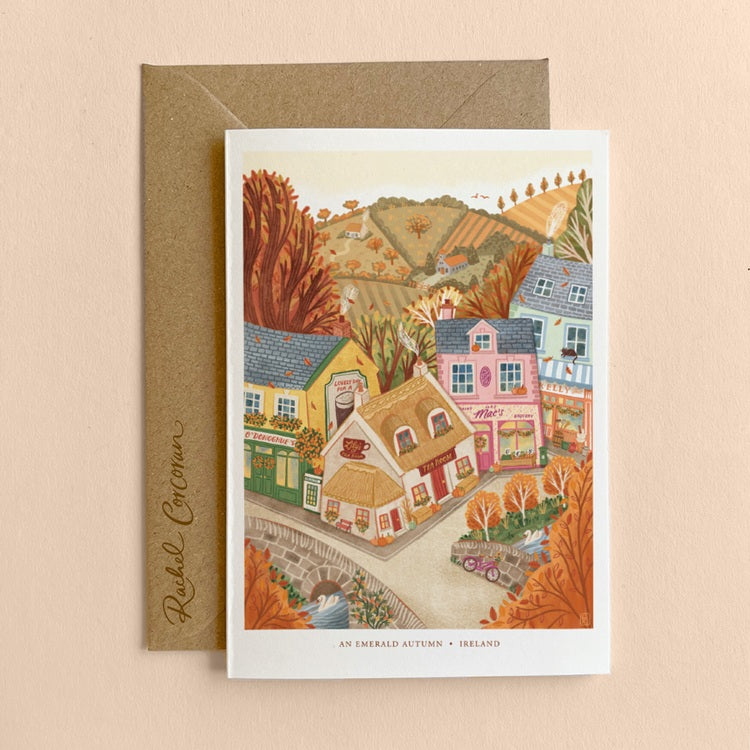 An Emerald Autumn Greeting Card