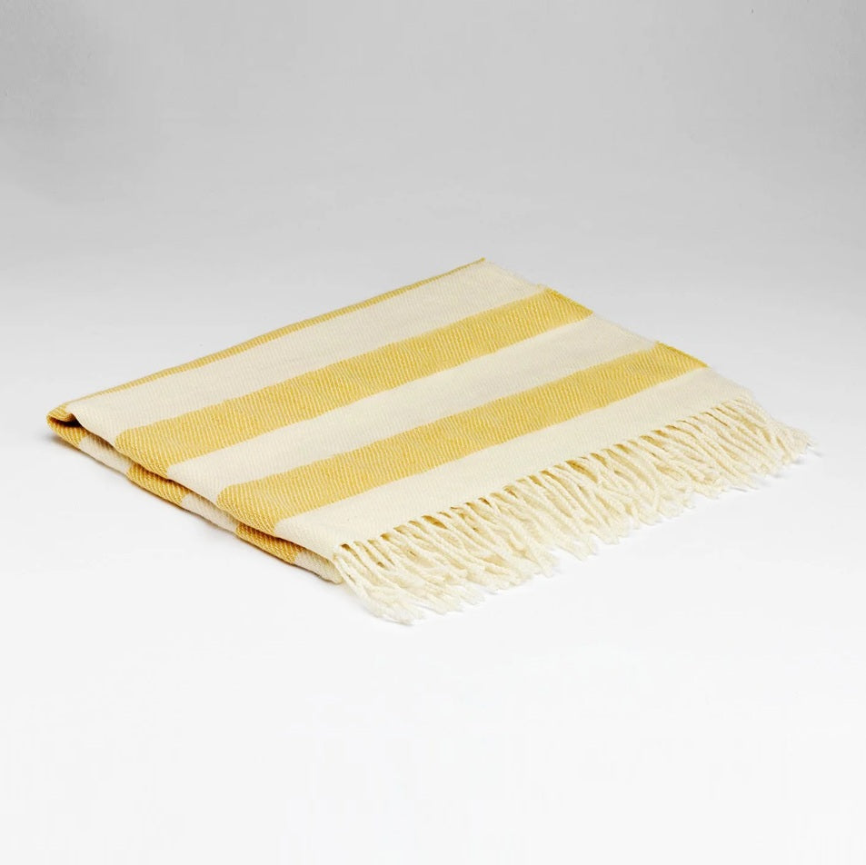 Irish Baby Blanket - Whispering Yellow