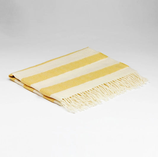 Irish Baby Blanket - Whispering Yellow