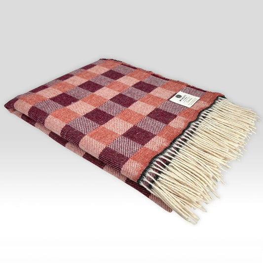 Irish Collection Wool Throw - Bell Heather
