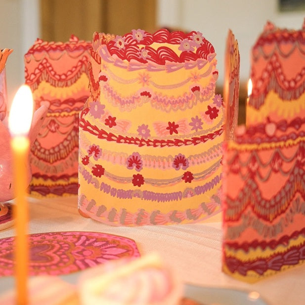 Birthday Cake Concertina Garland