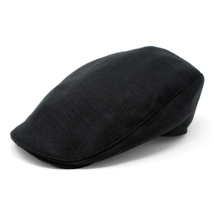 Irish Touring Cap - Black Linen