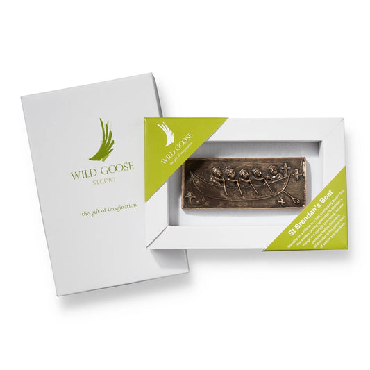 St. Brendan's Boat Bronze Plaque