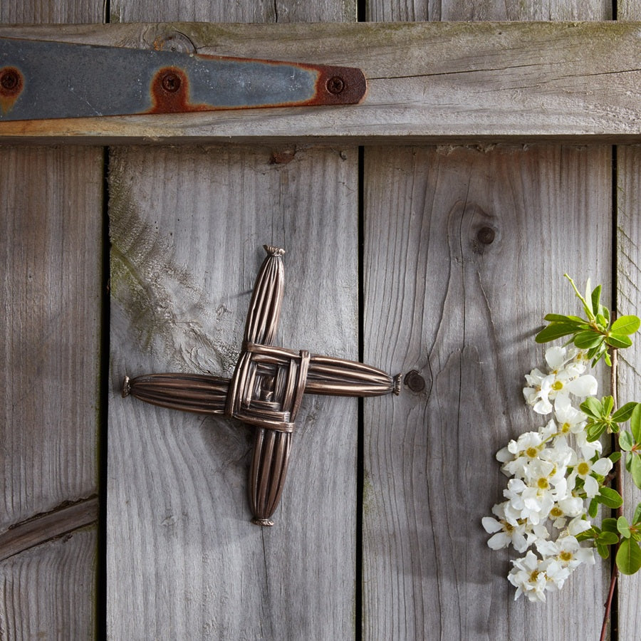 St. Brigid's Cross Bronze Plaque