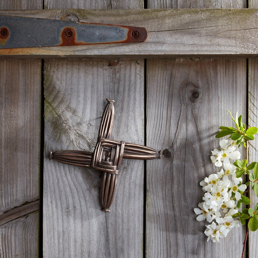 St. Brigid's Cross Bronze Plaque