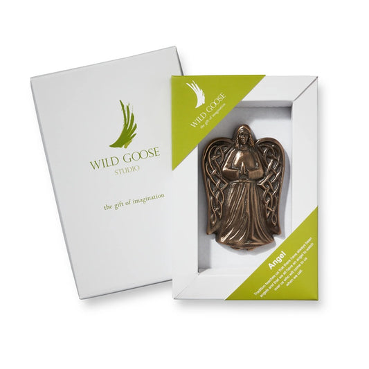 Celtic Angel Bronze Plaque