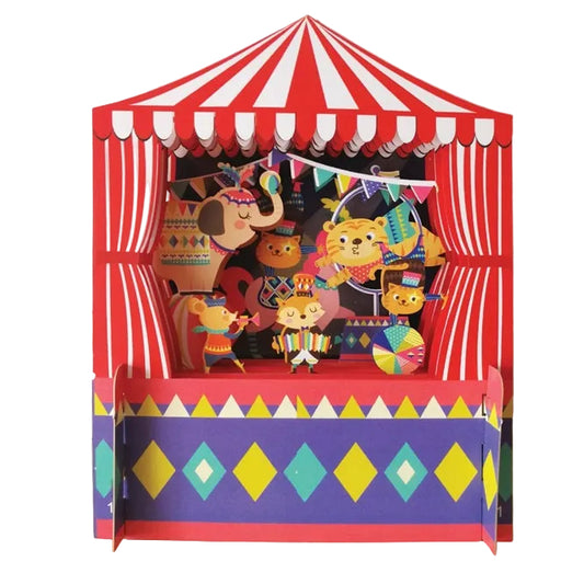 Circus Animal Pop Up Birthday Card