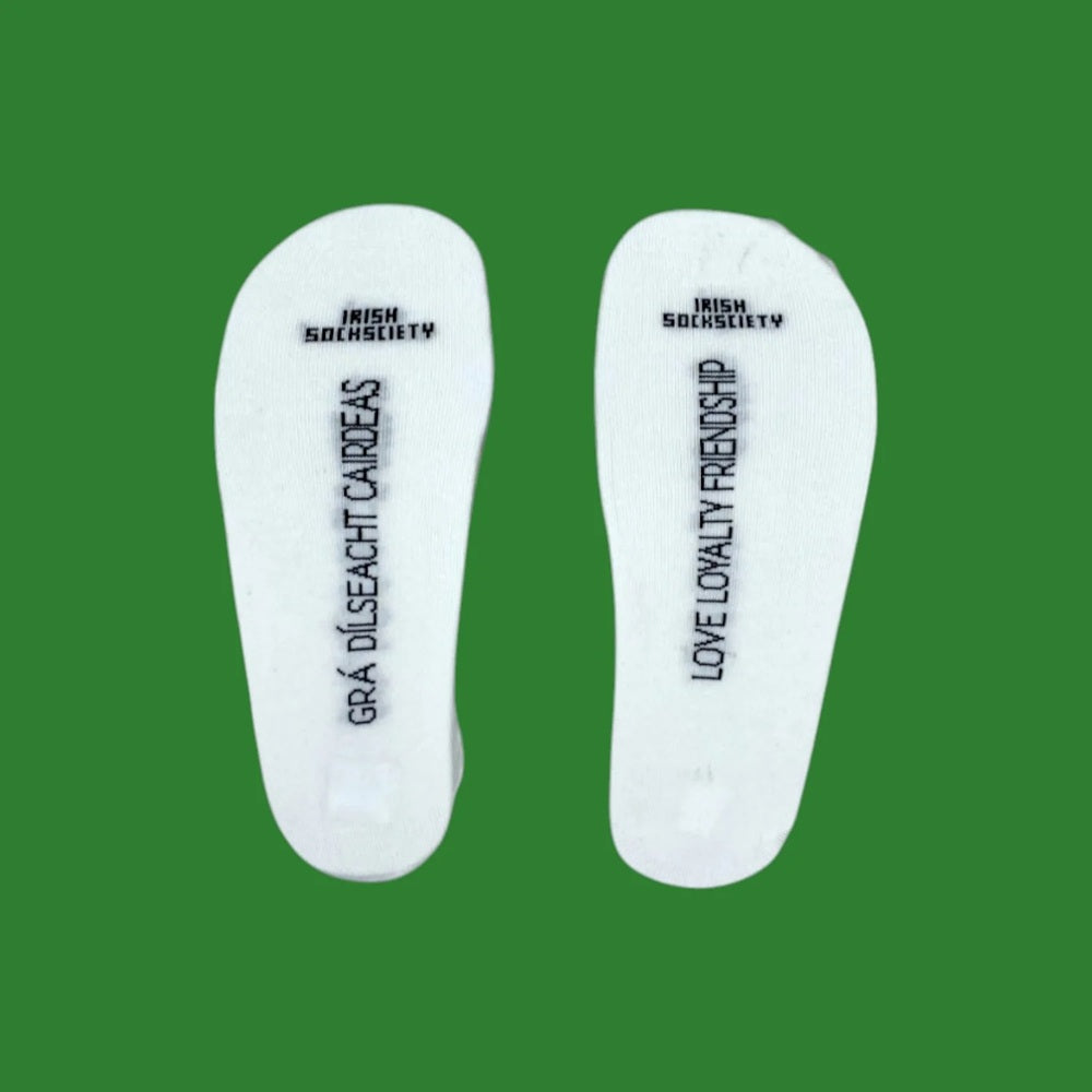 Embroidered Claddagh Socks