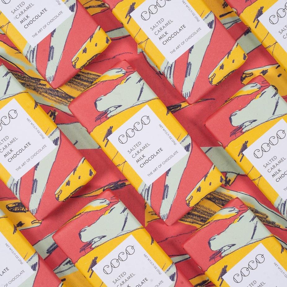 COCO Salted Caramel Milk Chocolate Bar