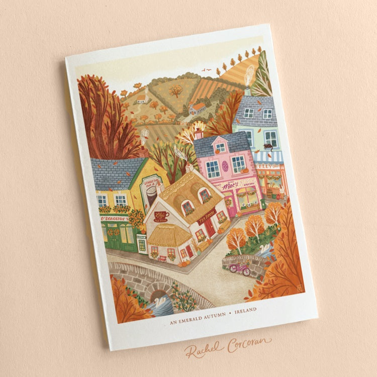 An Emerald Autumn Greeting Card