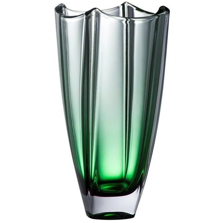 Dune 12" Square Vase - Emerald