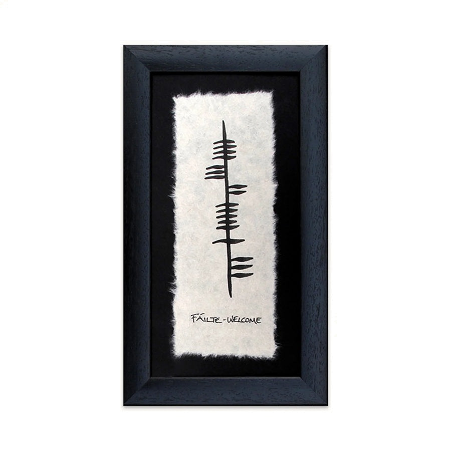 Welcome Framed Ogham