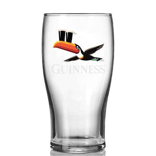 Flying Toucan Guinness Pint Glass