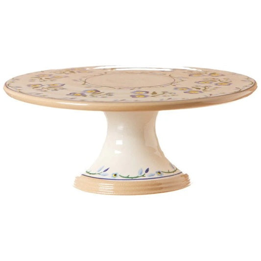 Footed Cake Plate - Forget Me Not