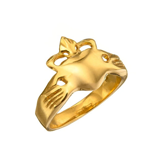 Handcrafted Claddagh Ring - Gold Vermeil