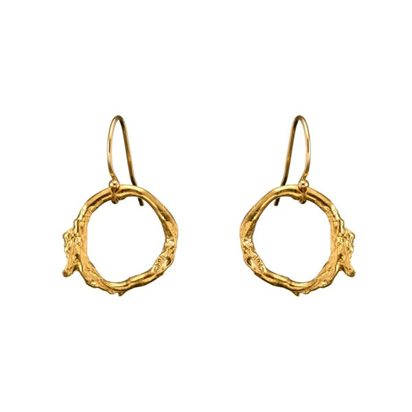 The Gorse Bush Drop Earrings - Gold Vermeil