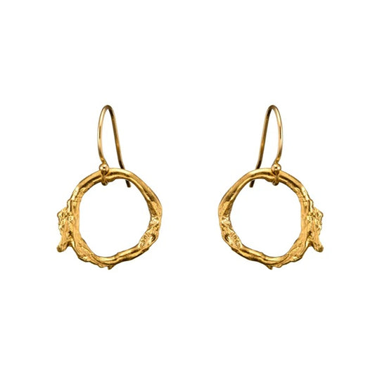 The Gorse Bush Drop Earrings - Gold Vermeil