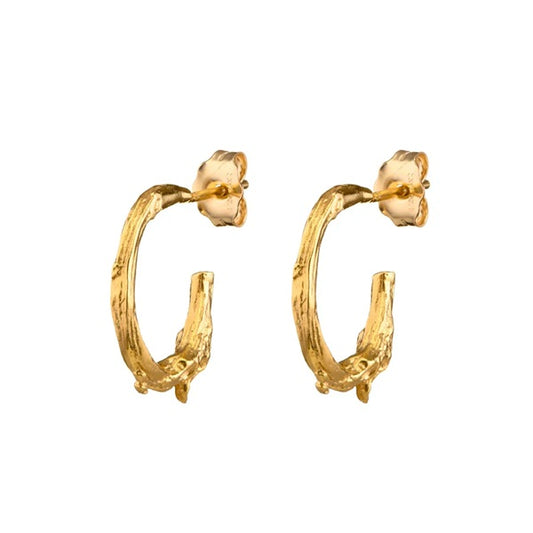 The Gorse Bush Hoop Earrings - Gold Vermeil