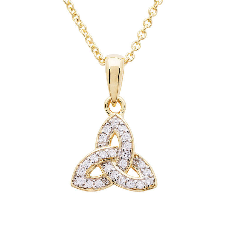 Trinity Knot Necklace - Gold Vermeil & CZ