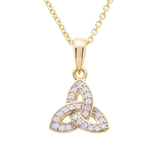 Trinity Knot Necklace - Gold Vermeil & CZ