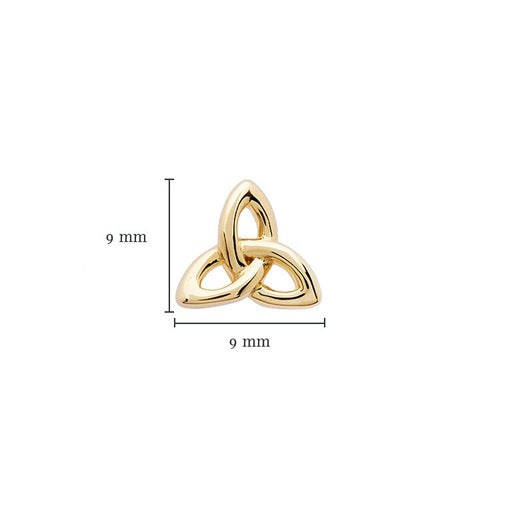 Trinity Knot Stud Earrings - Gold Vermeil