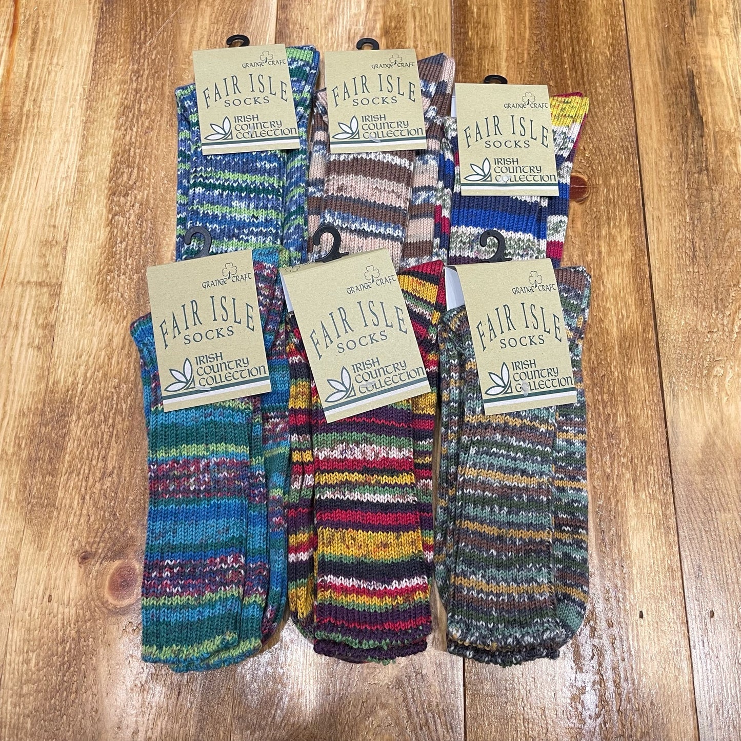Large Fair Isle Socks