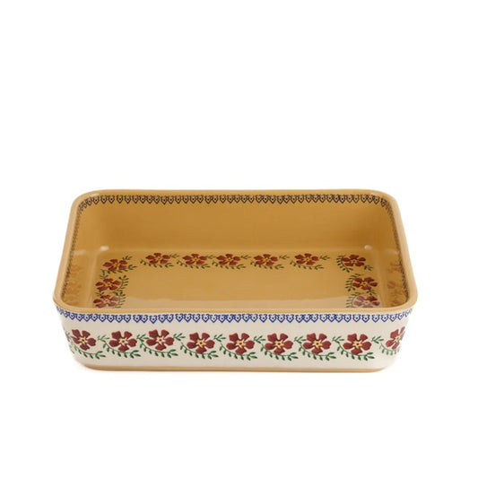 Large Rectangular Oven Dish - Old Rose