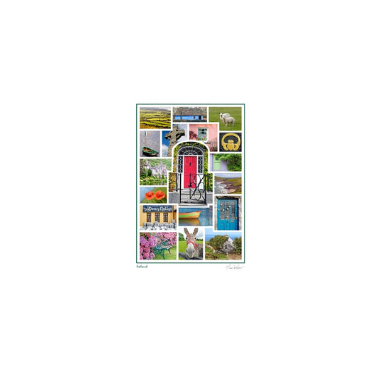 Ireland Photo Collage Greeting Card