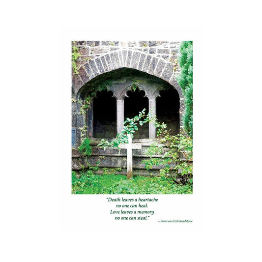 Irish Headstone Sympathy Card