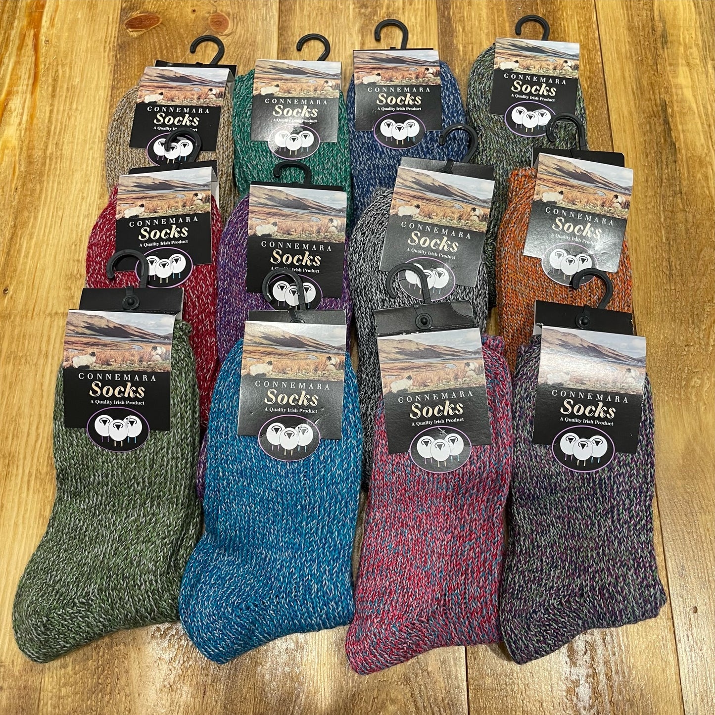 Extra Large Irish Heathered Socks