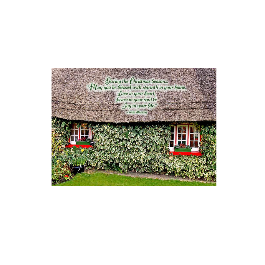 Irish Thatch Christmas Card