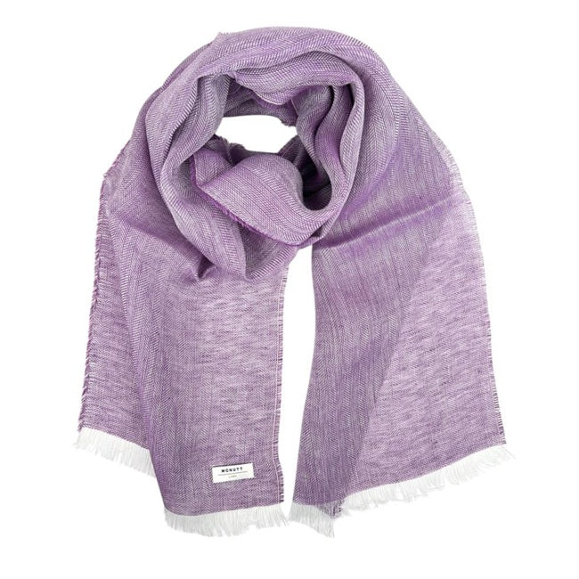 Irish Linen Scarf - Lilac