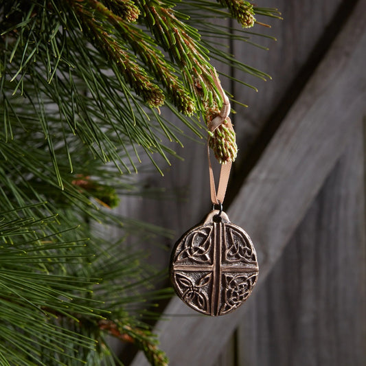 Celtic Love Cross Bronze Ornament