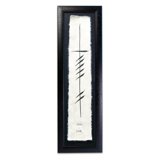 Love Framed Ogham - Long