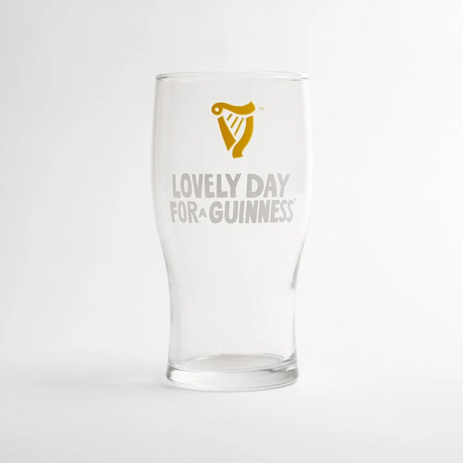 Lovely Day Guinness Pint Glass