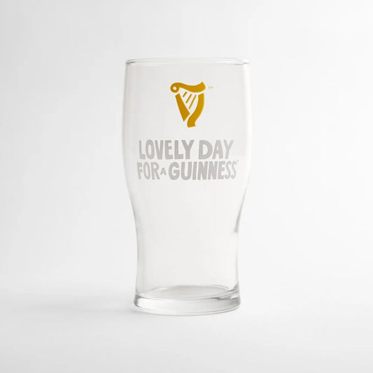 Lovely Day Guinness Pint Glass