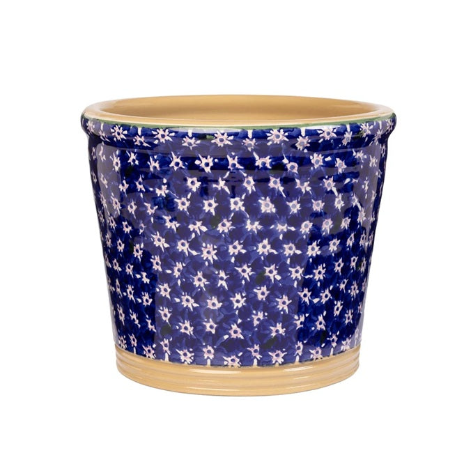 Medium Cache Pot - Dark Blue Lawn