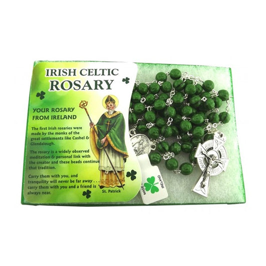 Irish Shamrock Beaded Rosary
