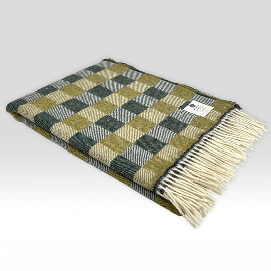 Irish Collection Wool Throw - Shamrock