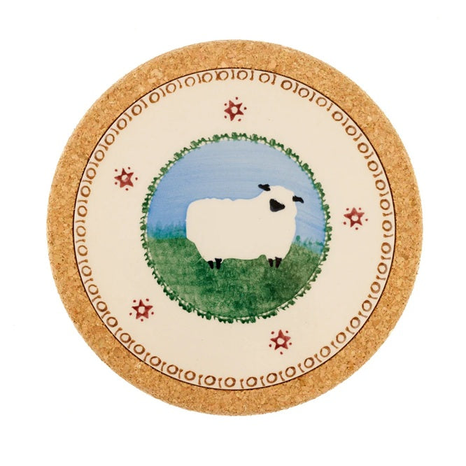 Round Trivet - Sheep