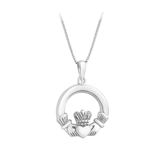 Sterling Silver Claddagh Necklace