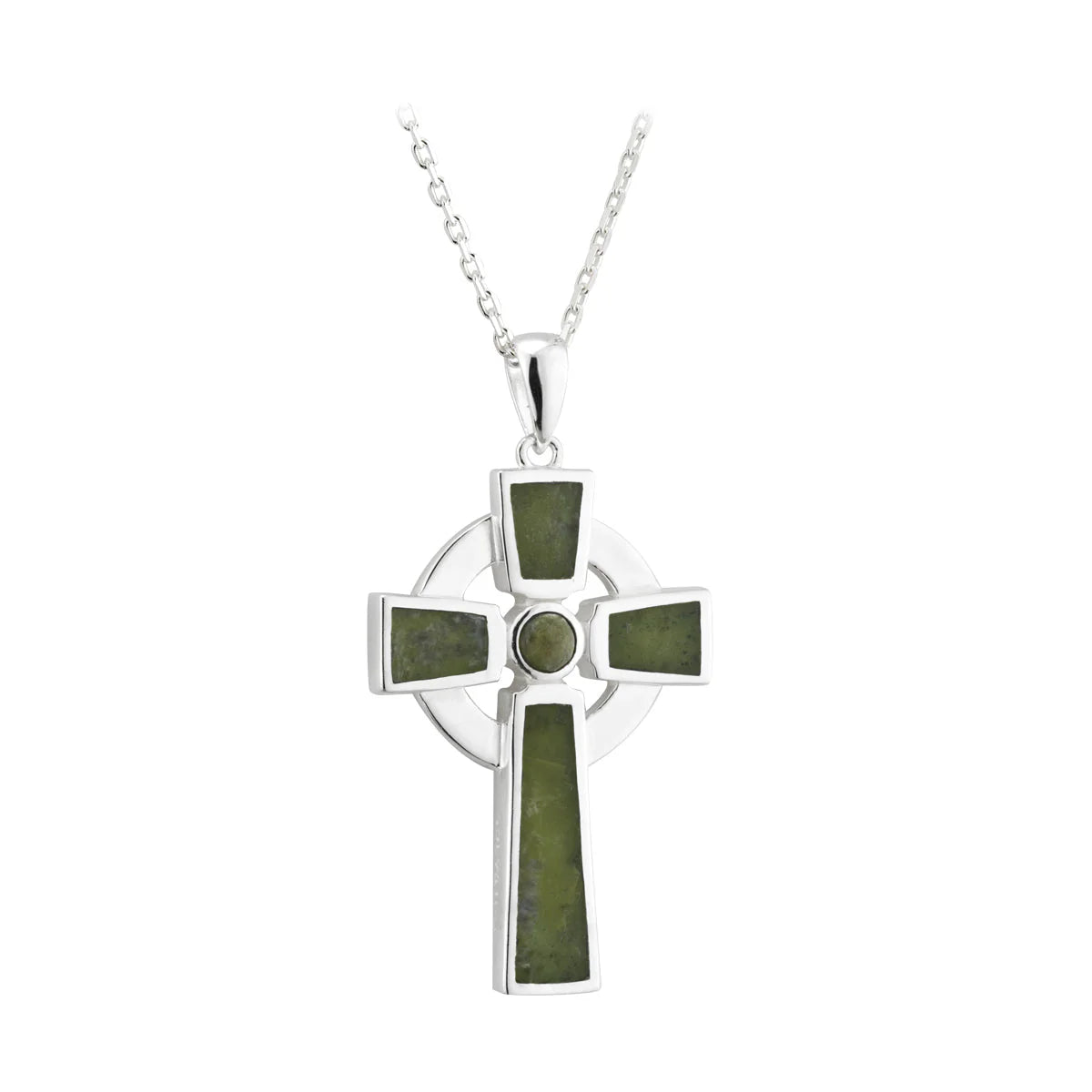 Silver Connemara Celtic Cross Necklace