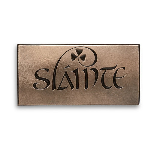 Sláinte Shamrock Bronze Plaque