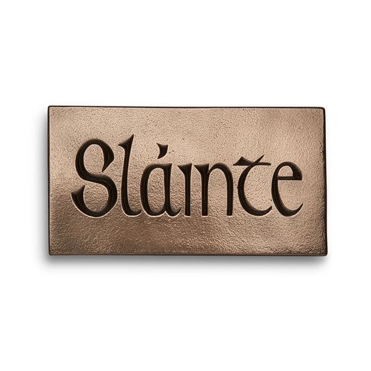 Sláinte Bronze Plaque